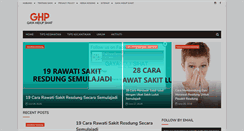 Desktop Screenshot of gayahidupsihat.com