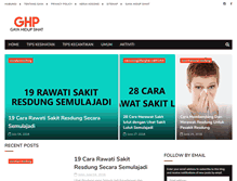 Tablet Screenshot of gayahidupsihat.com